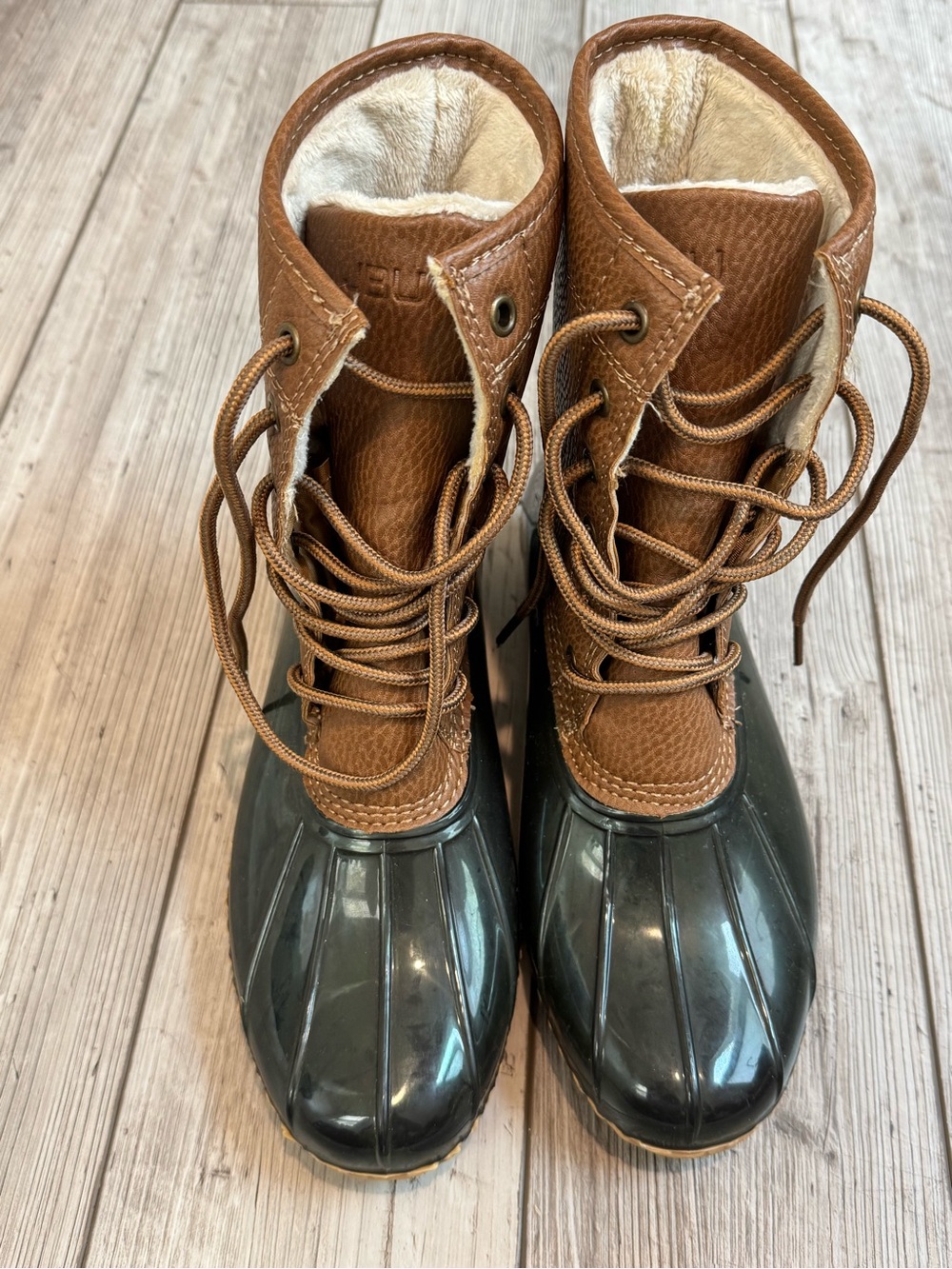 Jambu Tan & Cream Fleece-Lined Bootie